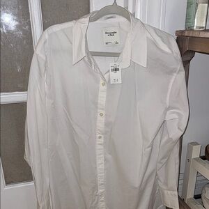 Abercrombie & Fitch Men's White Shirt
